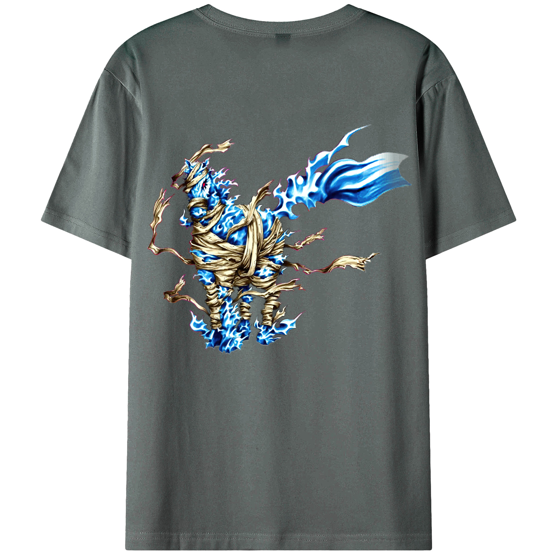 （画像用） 遊☆戯☆王 Yu-Gi-Oh! 綿100％ メンズ半袖Tシャツ（バックプリント） 通気性
